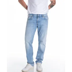 Vaquero de hombre recto estilo cinco bolsillos