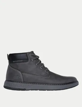Garlan Deno Lace Up Ankle Boots Charcoal female - Skechers - FashionsVida