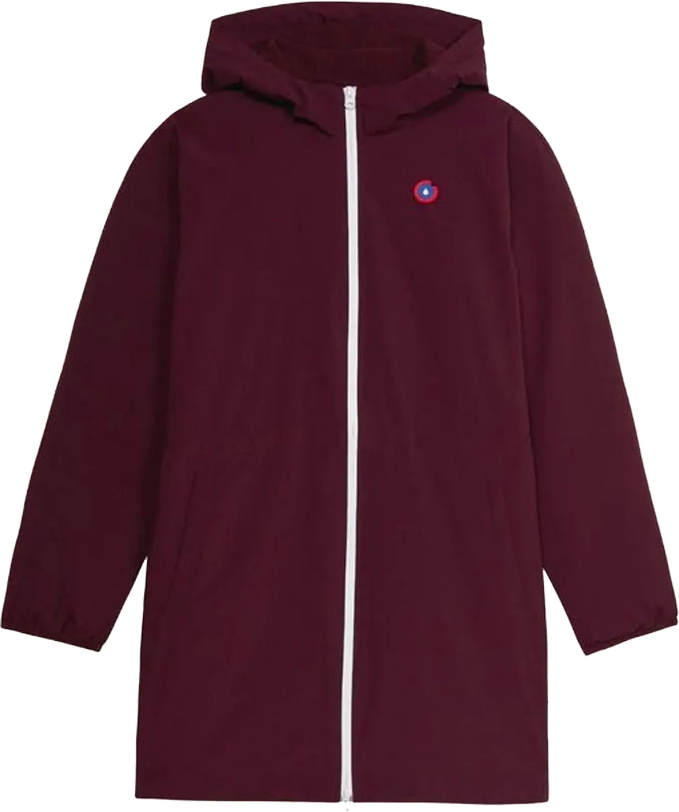 Veste longue imperméable doublée - Pompidou Prune - Taille XS - Bordeaux - Flotte - FashionsVida