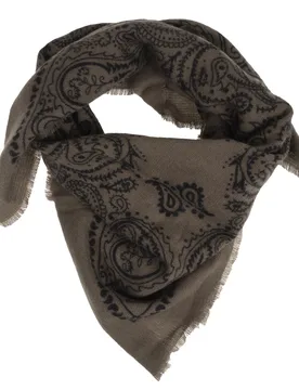 Echarpe Bandana carrée Maille Kaki kaki Tailleunique - Isotoner - FashionsVida