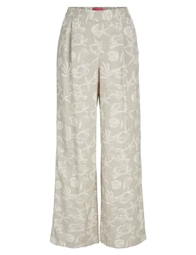 Pantaloni Annika Siva Aop Seafood / Feather Gray S - Jack & jones - FashionsVida