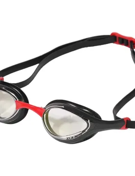 Volare Streamline Racing Polarized Swimming Goggles Clear Lens - Black / Red One Size Men - Zone3 - FashionsVida