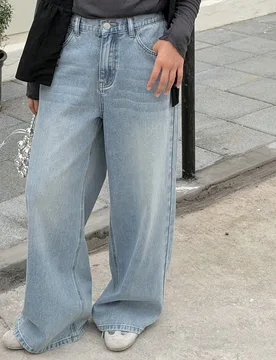 Jeans de pierna ancha para niñas - Shein - FashionsVida
