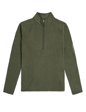 Suéter de hombre Merino 400 RealFleece 1/2 Zip oliva M - Icebreaker - FashionsVida