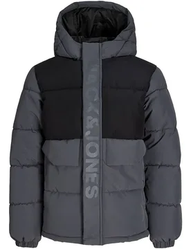 Giacca Trapuntata Speed Turbulence / Black Blocking / Tone In Tone Print 10 Anni - Jack & jones - FashionsVida