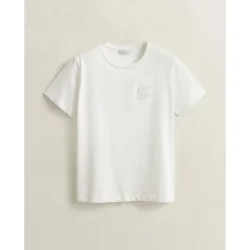 Camiseta de mujer de manga corta con inscripción