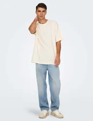 Loose Fit 5 Pocket Jeans Light Blue male