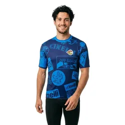 Maglietta A Maniche Corte Gravel Tech Navy / Blue