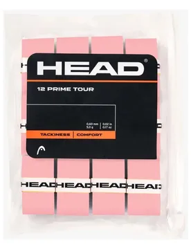 Prime Tour Tennis Overgrip 12 Units Pink One Size - Head Racket - FashionsVida