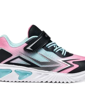 Sneaker Con Luci Assister B Black / Pink EU 34 - Geox - FashionsVida