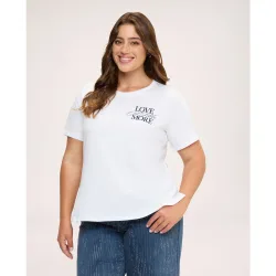 Camiseta de mujer de algodón con estampado para el máximo confort