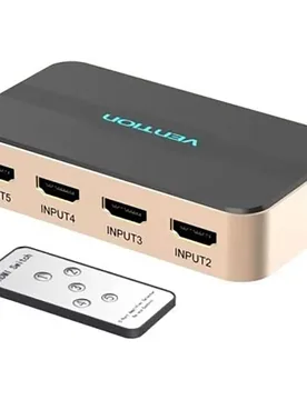 Splitter Hdmi Acdg0 Black / Gold One Size unisex - Vention - FashionsVida