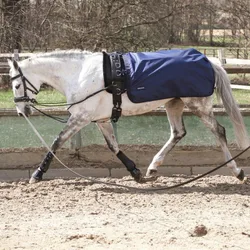 Longierdecke RAIN 50 navy 125 cm