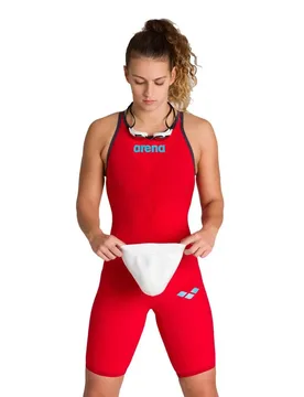 Powerskin Carbon Air 2 Open Back Competition Swimsuit Red FR 34 Women - Arena - FashionsVida