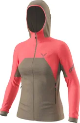 Warme, atmungsaktive, technische Jacke Tour Wool Thermal W Hoody Cabana für Damen aus Wolle Größe M Rosa