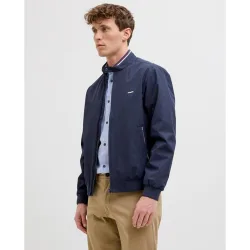 Jack & Jones - Chaqueta bomber de hombre lisa con bolsillos y cremallera de hombre