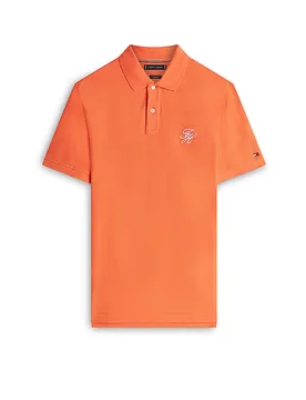 Polo TH SCRIPT arancione M - Tommy hilfiger - FashionsVida