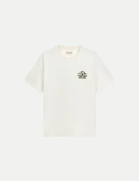 T-Shirt mit Logo-Print Weiß XL - Guess - FashionsVida