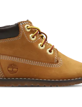 Pokey Pine 6" Baby Shoes - Beige - Size 6 - Leather - Beige - Size: 6 - Timberland - FashionsVida