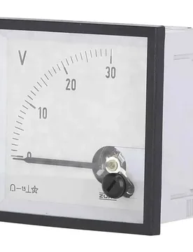 Analog Voltmeter 0-30v White / Black 72 x 72 mm unisex - Oem Marine - FashionsVida