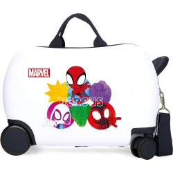 Maleta infantil 2 ruedas multidireccionales spidey versus con capacidad de 24l en