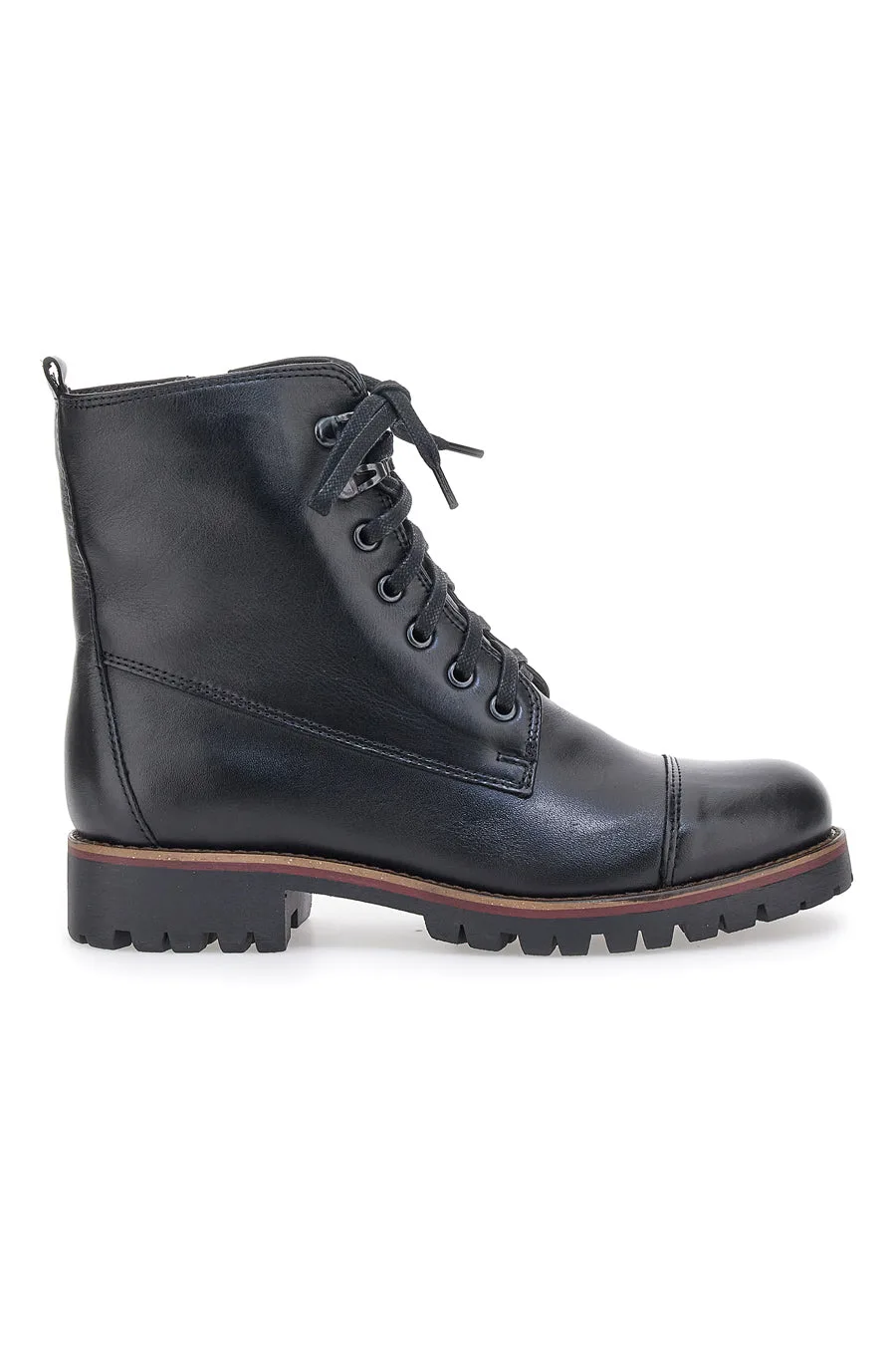 Anfibi neri con cerniera 45926pt 38 - PLOCADI - FashionsVida