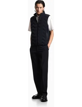 Pantalón chino de hombre regualr fit en nylon elástico - Emporio Armani - FashionsVida