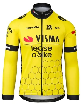 Maillot à Manches Longues Team Visma Lease A Bike Replica 2025 - Tvl - FashionsVida