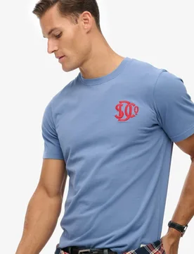 Superdry Herren Sd & co. T-shirt in Lockerer Passform Blue - Größe: Xxl - 39.99 - FashionsVida