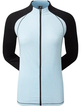 Layer HTH Printed Full-Zip, blau/schwarz s - FootJoy - FashionsVida