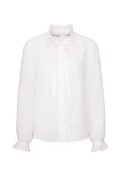 SCHLUPPENBLUSE MIT RÜSCHENDETA female