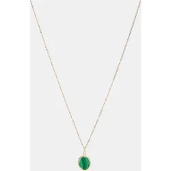 Colgante de oro con malaquita