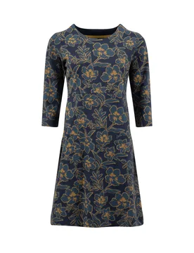 Weird Fish Starshine Printed Jersey Dress Size 20 - new-arrivals all new-arrivals womens women women all-womens women dresses - Estate blue - FashionsVida