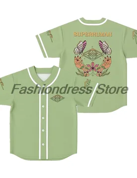 Slander Superhuman Jersey Baseball Jacket Shirts V-Neck Short Sleeve Button-Down Tee Women Men Streetwear Tops - Aliexpress - FashionsVida