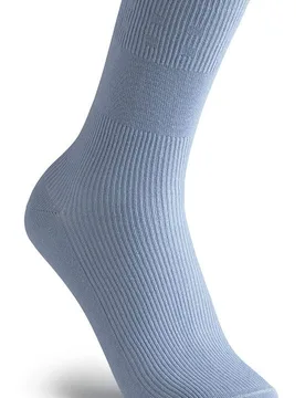 Extra Roomy Cotton‑rich Softhold® Seam‑free Socks - Denim - Size: S - Cosyfeet - FashionsVida