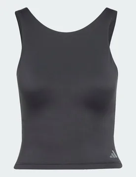Canotta da yoga Crop With Inner Shelf Bra XS Black - Adidas - FashionsVida