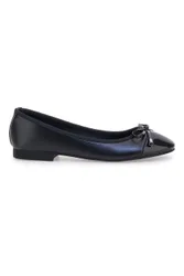 Ballerine nere con fiocco decorativo IDE1070 37