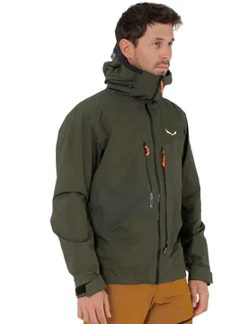 Veste Sella 3l Powertex Dark Olive L - Salewa - FashionsVida