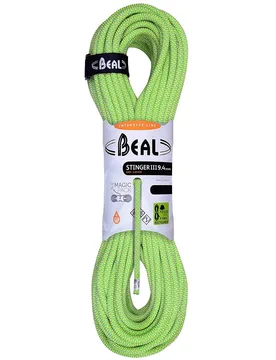Corde d'escalade - Stinger III 9.4mm Anis - Taille 80 m - Jaune - Beal - FashionsVida