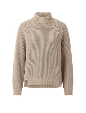 Rollkragenpullover beige M Damen - RICHROYAL - FashionsVida
