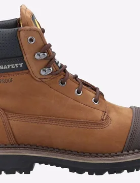 As233 Leather Scuff Boots Mens - Brown - Size Uk 11 - Amblers Safety - FashionsVida