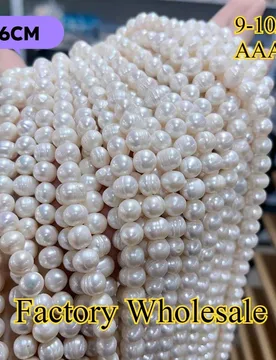 MmAAA Factory Wholesale Exquisite Hot Sale Bread Round Natural Freshwater Pearl Women Jewelry MakeDIY Necklace Bracelet Gift - Aliexpress - FashionsVida