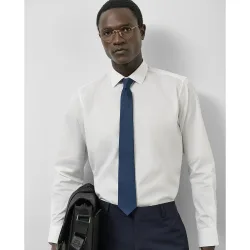 Camisa de vestir de hombre regular fit lisa
