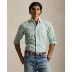 Camisa Oxford de hombre con rayas Custom Fit