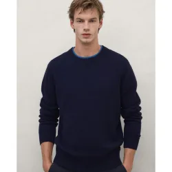 Jersey de hombre marula en 100% lana reciclada de corte cómodo