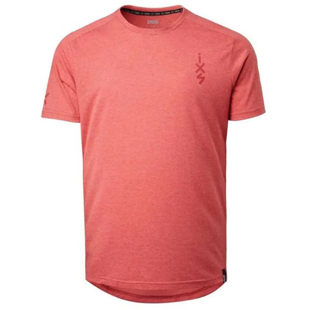 Maglietta A Maniche Corte Flow 1.0 Tech Red - iXS - FashionsVida