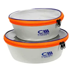 Round Pvc 280 Bait Pouch Grey / Blue / Orange 28 x 12 cm unisex