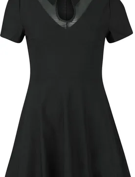 Gothic Kurzes Kleid - Wept Inside Mini Dress - XS bis 4XL - für Damen - Größe XS - schwarz - Frauen - female - KIHILIST by KILLSTAR - FashionsVida