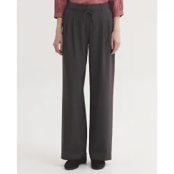 Pantalones anchos de mujer fluido con bolsillos