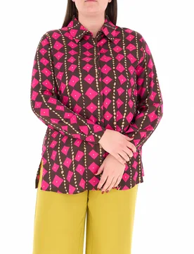 Camicia in viscosa FUCSIA 21 - N.O.W. NATION OF WOMEN by PERSONA - FashionsVida